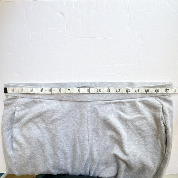 Eileen Fisher Slouch Ankle Cozy Grey Stretch Lounge Pants Large USA Made - Picture 13 of 14
